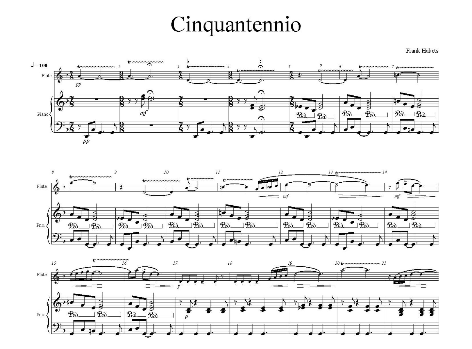 Cinquantennio(complete) - afzonderlijke partijen