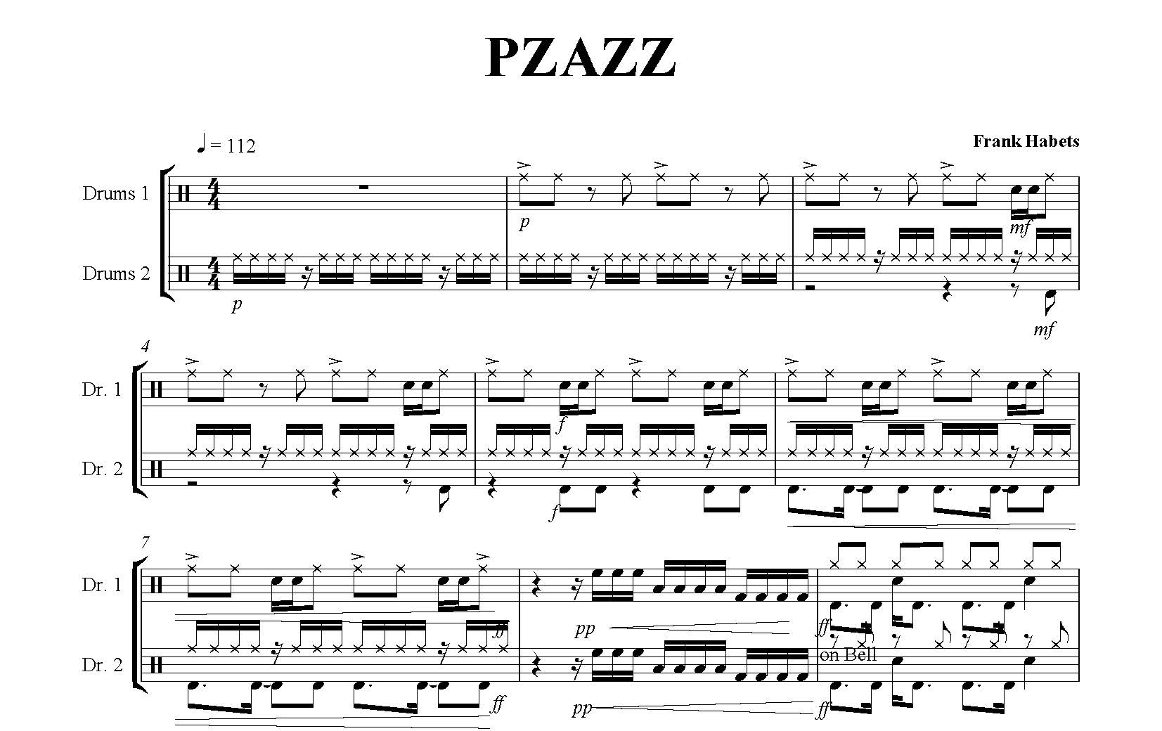 Pzazz(complete) - partituur